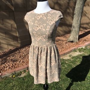 TOPSHOP Pink Floral Dress👗